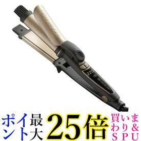 クレイツ RCISC-G32HY ブラック/ゴールド マルチヘアーアイロン イオン ハイブリッド 2WAY CREATE 送料無料