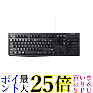 obt@[ BSKBU100BK USBڑ LX^_[hL[{[h ubN BUFFALO 