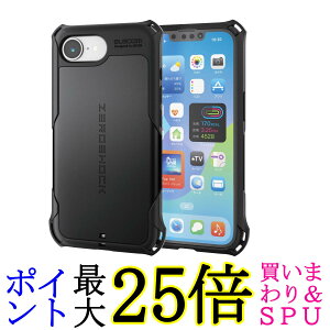 GR PM-A25SZEROBK ubN iPhone 16e P[X Ռz tBt ϏՌ Ռz ZEROSHOCK Xgbvz[t 