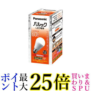 pi\jbN LDA7LHS6 pbN LEDd ʓd^Cv 7.0W 60` dF E26 ^Cv Panasonic 