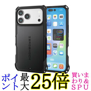 �G���R�� PM-A25DZEROMGBK iPhone 17 Pro Max �P�[�X ZEROSHOCK MAGKEEP �ϏՌ� �Ռ��z�� �t�B�����t�� �u���b�N ELECOM ��������