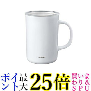 �n���I CMG-470-W �Z���~�b�N�R�[�e�B���O �^���d�ۉ��}�O �z���C�g 470ml �t�^�t�� HARIO ��������