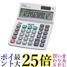 ナカバヤシ ECD-2112S 電卓デスクトップ 多機能タイプ M 送料無料