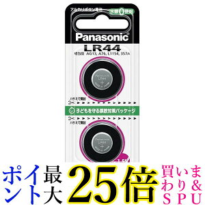10�Z�b�g Panasonic LR44/2P �{�^���d�r �p�i�\�j�b�N LR442P �A���J�� 1.5V 2�� LR44 �����i ��������
