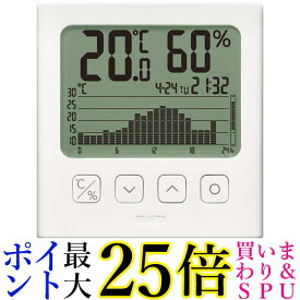 タニタ TT-581 ホワイトグラフ付き デジタル温湿度計 幅10.7x高さ11x奥行2.6cm 送料無料