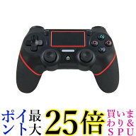PS4 コントローラー レッド 互換 ワイヤレス Bluetooth タッチパッド 加速度センサー 重力感応イヤホンジ…