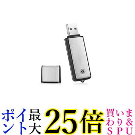 USB型 ボイスレコーダー 8GB ICレコーダー 小型 軽量 長時間 操作簡単 携帯便利 USBメモリ 大容量 ブラック (管理S) 送料無料