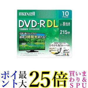 2Zbg maxell DRD215WPE.10S }NZ ^p DVD-R DL 8.5GB W215 8{ CPRM v^uzCg 10pbN 