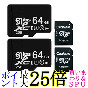 microsd 64GB class10 U3 2Zbg  SDJ[hϊA_v^t }CNSDJ[h ] ϋv ((S 