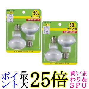 2�Z�b�g ���U�� RF5017502P �~�j���t�� R50 E17���� 50W 2�� �n�C�r�[�� �d�� YAZAWA ��������