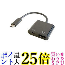 GOPPA ゴッパ USB Type-C to HDMI変換アダプタ (PD対応) ブラック GP-CHDH/B 送料無料 【G】