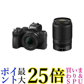 Nikon ミラーレス一眼カメラ Z50 ダブルズームキット NIKKOR Z DX 16-50mm+NIKKOR Z DX 50-250mm付属 Z50WZ ブラック 送料無料 【G】