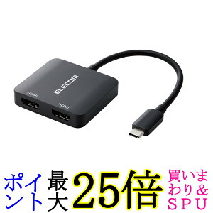 GR usb c ϊA_v^ Type-C to HDMI 2|[g 4K 0.12m P[u ubN AD-CHDMI2BK2  yGz