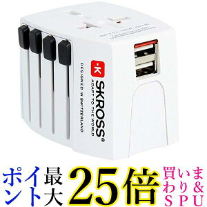 SKROSS }`Ή dRZg ϊA_v^[ ϊvO A[Xt USB|[g q[Y MUV USB 2.4A  yGz