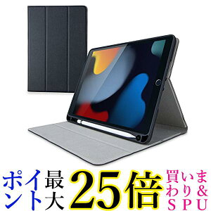 �G���R�� iPad 10.2 ��9/8/7���� (2021/2020/2019�N) �P�[�X �I�[�g�X���[�v�Ή� Pencil���[ �u���b�N TB-A19RSABK �������� �yG�z