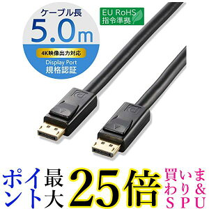 GR fBXvC|[gP[u DisplayPort ver1.2 5m CAC-DP1250BK  yGz