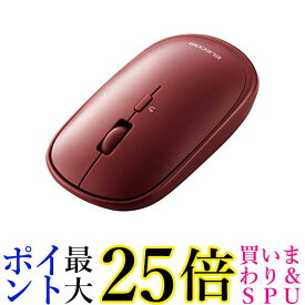 エレコム ワイヤレスマウス Bluetooth Slint M-TM10BBRD 薄型 静音 4ボタン プレゼンモード機能付 ポーチ付 レッド 送料無料 【G】