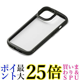 PGA Premium Style iPhone14Plus 用 MagSafe充電器対応 クリアタフケース ブラック PG-22RPT01BK 送料無料 【G】