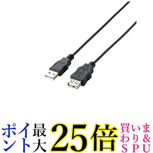 GR RoHSwߏ&zpbP[W GRUSBP[u USB2.0 AIX-AX^Cv 2m ubN U2C-JE20BK  yGz