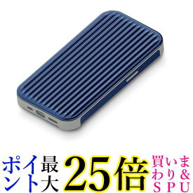 PGA Premium Style iPhone14Pro 用 ハイブリッドフリップケース ブルー PG-22QHF03BL 送料無料 【G】