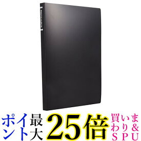 ナカバヤシ ポケットアルバム 超透明 2L判88枚収納 ブラック CTP2L-80-BK 送料無料 【G】