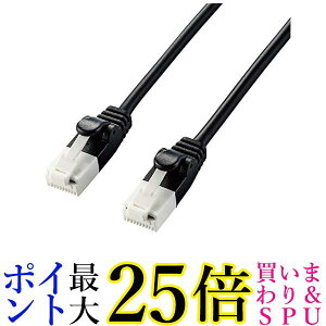 GR LANP[u CAT6A 3m c܂Ȃ ܐ܂h~RlN^ cat6a 炩 ubN LD-GPAYT BK30  yGz