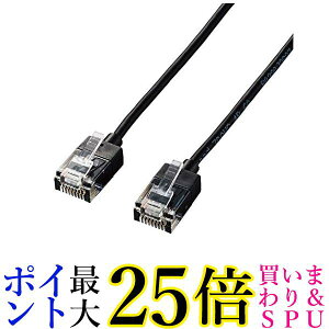 �G���R�� LAN�P�[�u�� CAT6A 3m cat6a���� �X�[�p�[�X���� �u���b�N LD-GPASS BK3 �������� �yG�z