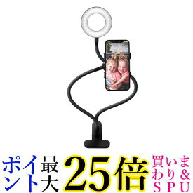 Premium Style LEDライト付き フレキシブルアームクリップ PG-FXASD02BK 送料無料 【G】