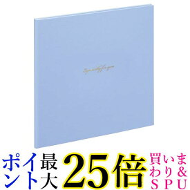 ナカバヤシ ファイル Vカットマット写真台紙 2L判2面 スクエアタイプ ブルー VM2L-301-B 送料無料 【G】