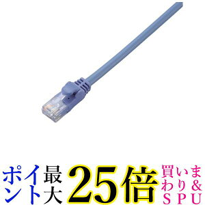 �G���R�� LAN�P�[�u�� CAT6 2m �ܐ܂�h�~�R�l�N�^ cat6���� �X�^���_�[�h �u���[ LD-GPN BU2 �������� �yG�z