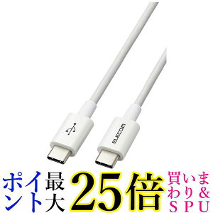 GR USB-C & USB-C P[u 30cm 60W USB PDΉ X _炩 fɋ USB2.0 zCg MPA-CCYS03NWH  yGz