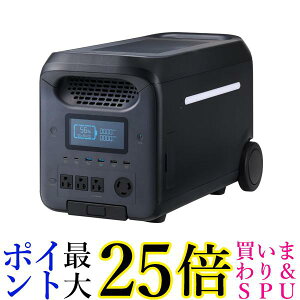 GR DE-PS2500PBK ubN |[^ud 2560Wh ACio2500W AC×4 USB-C×2 USB-A×4  yGz