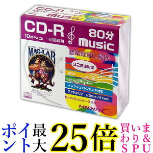 C HIDISC CD-R yp 80 32{Ή 10 CDR80ZZSBV300 5mmSlimP[X zCg Chv^u  yGz