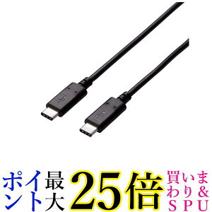 GR USBP[u Type C USB C to USB C 3.0m USB2.0Fؕi 5Ao ő480Mbps ubN U2C-CC5P30NBK  yGz