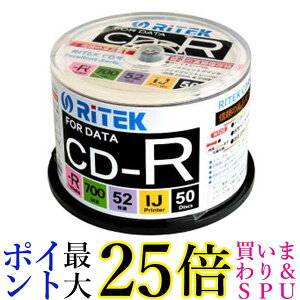 RITEK CD-R700EXWP.50RT C CD-R 50 XshP[X  yGz