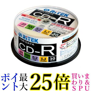 RiTEK CD-R700EXWP.30RT C f-^p CD-R 700MB L^ v^u 52{  yGz