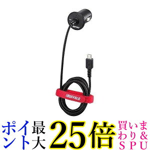 iBUFFALO �V�K�[�\�P�b�g�pUSB�[�d��+microUSB�P�[�u�� BSMPS2403BC1BK