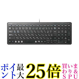 �G���R�� �L�����^�R���p�N�g�L�[�{�[�h �u���b�N TK-FCP097BK(1��)