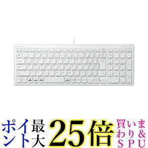 ELECOM �L�������^�R���p�N�g�L�[�{�[�h TK-FCP097WH