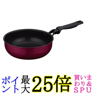 �T�[���X �f�����u���V���[�Y �u�ߓ� 24cm ���b�h �K�X�΁EIH�Ή� �ł����ɂ��� �ϋv���R�[�e�B���O PFOA PFOS�s�g�p ����₷���n���h���݌v KFM-024D R