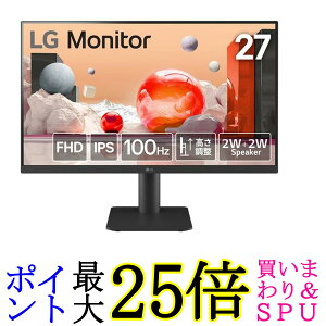 LG j^[ 27MS550-B 27C` A`OAIPS1920×1080100Hz5msGTG2W{2WXs[J[u[Cgጸ