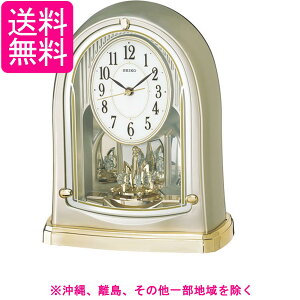 セイコー クロックSeiko Clock置き時計 電波 アナログ 回転飾り 薄金色 パール BY241G SEIKO