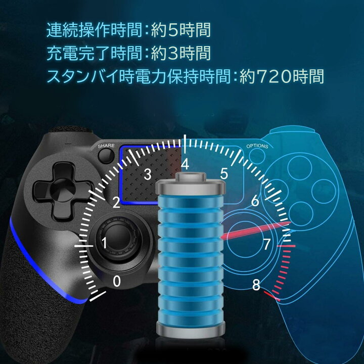 楽天市場 Ps4 コントローラー 互換 ワイヤレス Bluetooth タッチパッド 加速度センサー 重力感応 6軸センサー イヤホンジャック付き Pc Windows10対応 21最新版 管理c 送料無料 Pay Off Store