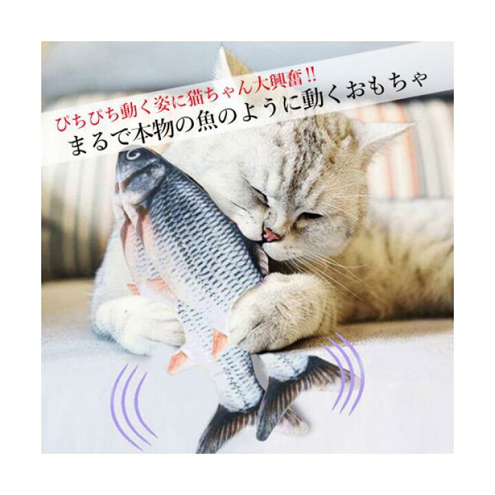 楽天市場 猫 おもちゃ 魚 電動 動く ペット 犬 リアル ムービングフィッシュ ダンシングフィッシュ 遊び 運動不足 管理c 送料無料 Pay Off Store