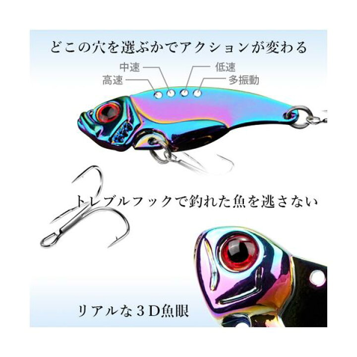 楽天市場 ルアー バイブレーションルアー メタルバイブ 3g ブルー 海釣り 青物 根魚 アジング シーバス チニング 渓流 トラウト 管理c 送料無料 Pay Off Store