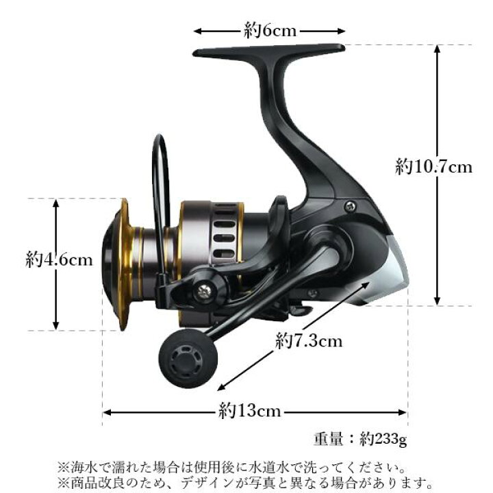 楽天市場】3個セット スピニングリール 軽量 3000番 耐久性 釣り 
