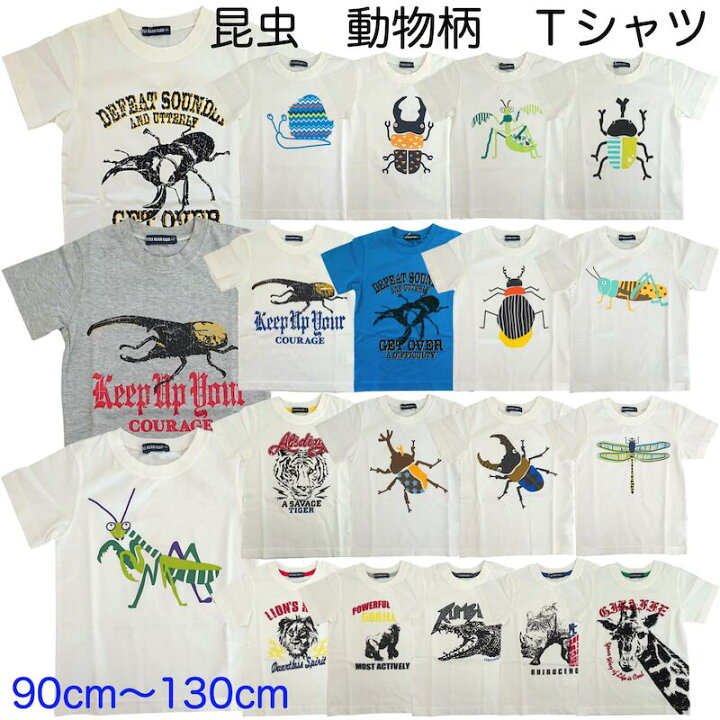楽天市場】【メール便送料無料】昆虫 動物 Tシャツ 子供 キッズ 半袖 