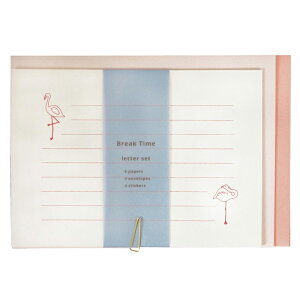 レターセット 手紙 便箋 封筒 おしゃれ かわいい シンプル 動物 人気 ギフト お祝い 誕生日 Break Time MATOKA マトカ