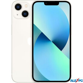 中古スマートフォン 「バッテリー容量100％」 Apple iPhone 13 SIMフリー 6.1インチ 128GB スターライト/Starlight 顔認識 Wi-Fi6 元箱+USB-C-Lightningケーブル付属 状態キレイ 送料無料