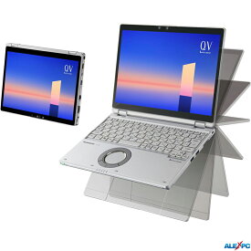 コンバーチブル 2in1PC Panasonic Let's note CF-QV9 約960g 12.0型静電式マルチタッチパネル LTE対応SIMフリー+Wi-Fi6+Bluetooth5.2 IRカメラ顔認証 高解像度2880×1920 第10世代Core i5-10310U vPro NVMeSSD256GB メモリ8GB Type-C Thunderbolt3 HDMI Office Windows11